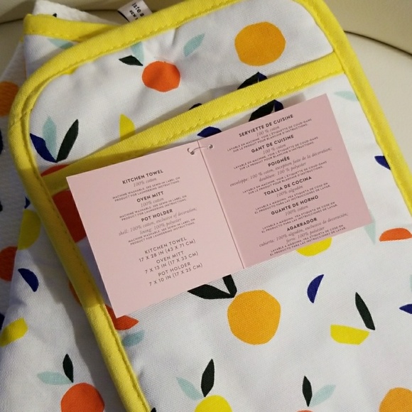 Kate spade scattered citrus kitchen set - Picture 4 of 4